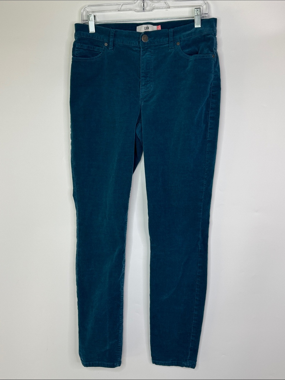 Cabi Jeans Blue Corduroy High Skinny Pants Size 8